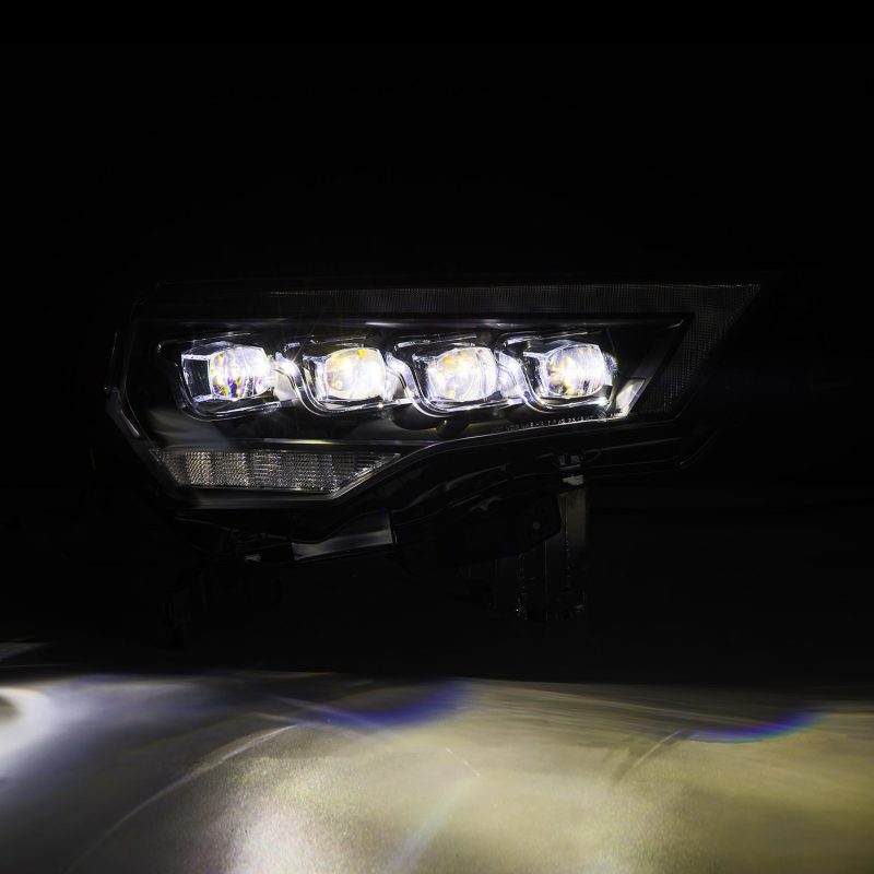 AlphaRex 14-22 Toyota 4Runner (2021 Req. Conv) NOVA LED Proj HL Blk w/Actv Light & Seq. Sig + SB DRL