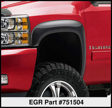 Load image into Gallery viewer, EGR 07-13 Chev Silverado 6-8ft Bed Rugged Look Fender Flares - Set (751504)