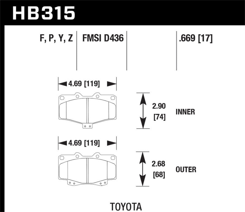 Hawk LTS Street Brake Pads