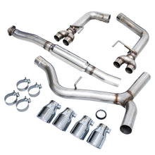 Load image into Gallery viewer, AWE Tuning Subaru WRX/STI VA/GV Sedan Track Edition Exhaust - Chrome Silver Tips (102mm)