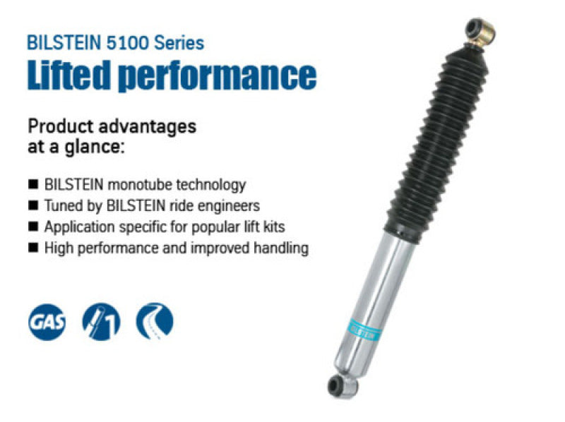 Bilstein 5100 Series 2015-2016 Ford F-150 XL/XLT V6 3.5L Rear 46mm Monotube Shock Absorber