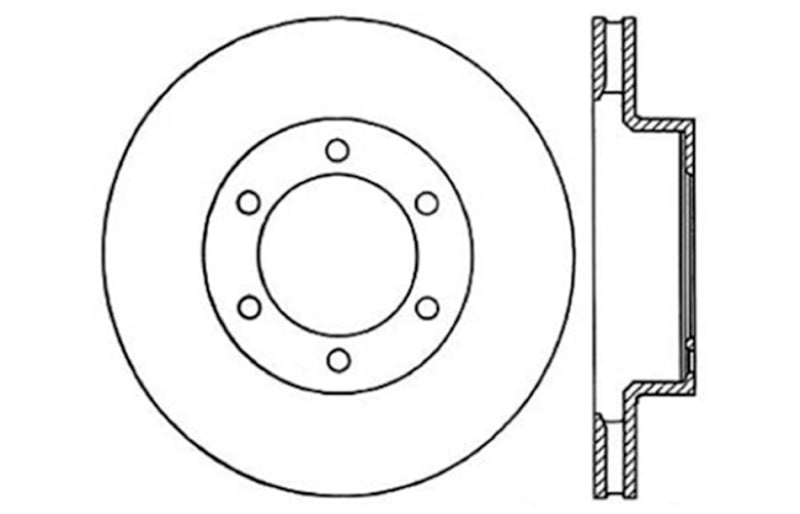 StopTech 07-08 Toyota FJ Cruiser / 05-08 Tacoma (6 lug) / 03-08 4 Runner (319mm disc) SportStop Slo