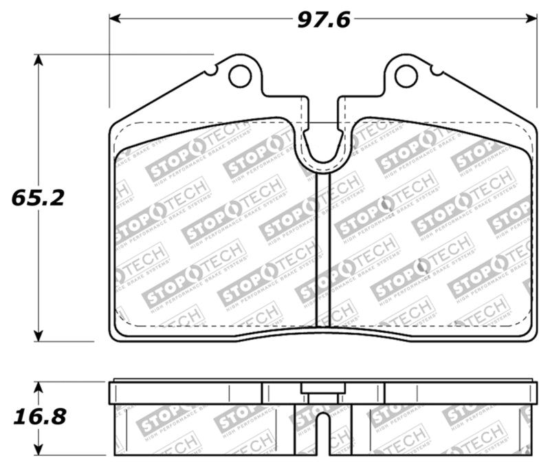 StopTech Performance ST-40 4 Piston Front Caliper Brake Pads