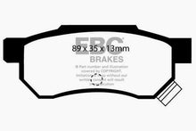 Load image into Gallery viewer, EBC 92-94 Acura Integra 1.7 Vtec Ultimax2 Rear Brake Pads