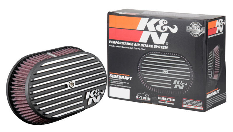 K&N Street Metal Intake System for 02-06 Harley Davidson Road King F/I 88cl Side Draft Dyna/Softail