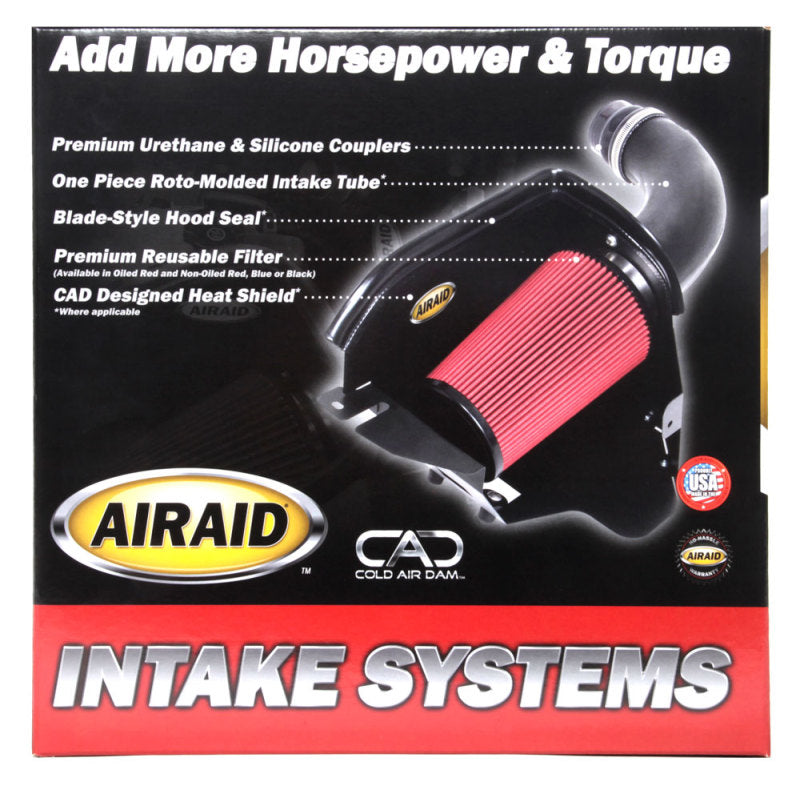 Airaid 07-14 Toyota Tundra/Sequoia 4.6L/5.7L V8 CAD Intake System w/ Tube (Dry / Red Media)