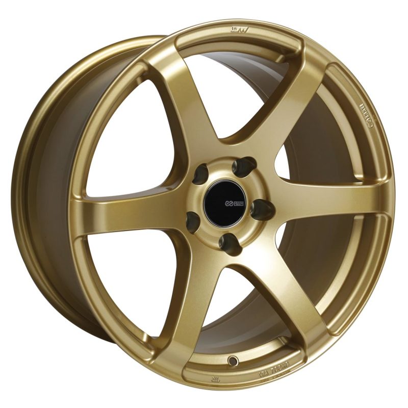 Enkei T6S 17x8 45mm Offset 5x100 Bolt Pattern 72.6 Bore Gold Wheel