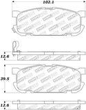 StopTech Street Touring 01-05 Miata w/ Sport Suspension Rear Brake Pads D891