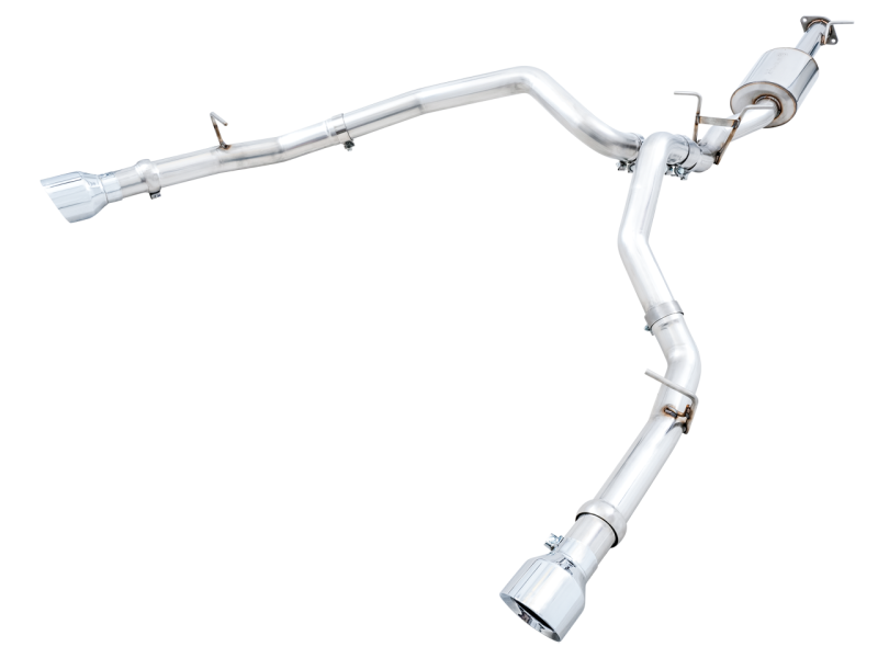 AWE Tuning 19-21 RAM 1500 5.7L (w/Cutouts) 0FG Dual Rear Exit Cat-Back Exhaust - Chrome Silver Tips