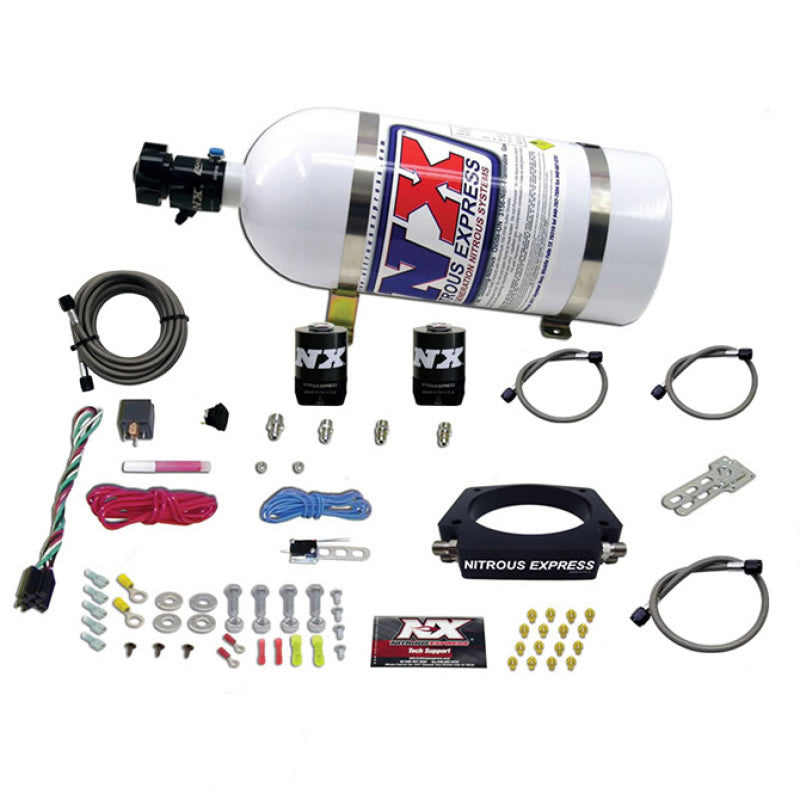 Nitrous Express GM LS 102mm Nitrous Plate Kit (50-400HP) w/10lb Bottle