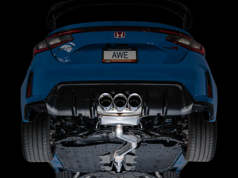 AWE Tuning 2023 Honda Civic Type R FL5 Touring Edition Exhaust w/ Triple Chrome Silver Tips