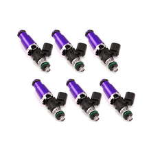 Load image into Gallery viewer, Injector Dynamics 1340cc Injectors - 60mm Length - 14mm Purple Top - 14mm Lower O-Ring (Set of 6)