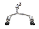 AWE Tuning Audi C7.5 A6 3.0T Touring Edition Exhaust - Quad Outlet Diamond Black Tips