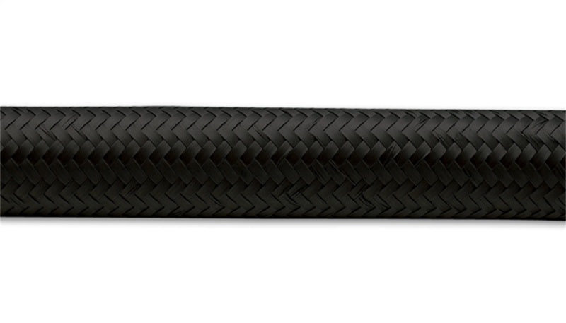 Vibrant -20 AN Black Nylon Braided Flex Hose (2 foot roll)