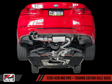 Load image into Gallery viewer, AWE Tuning BMW F3X 28i / 30i Touring Edition Axle-Back Exhaust Single Side - 80mm Black Tips