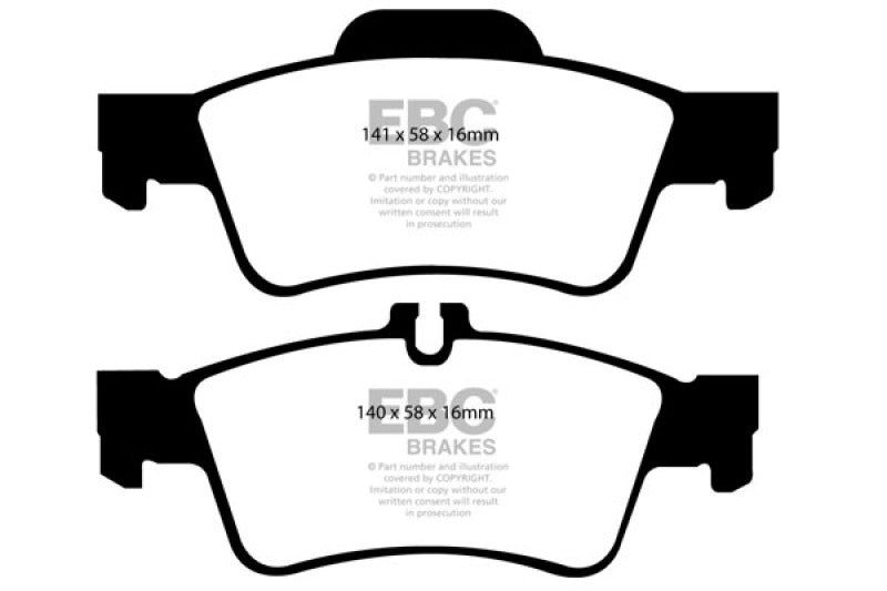 EBC 04-06 Mercedes-Benz CL500 5.0 Yellowstuff Rear Brake Pads