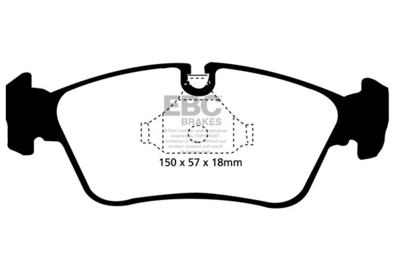 EBC 99-02 BMW Z3 2.5 Yellowstuff Front Brake Pads