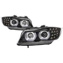 Load image into Gallery viewer, Spyder 09-12 BMW E90 3-Series 4DR HID w/ AFS Only - LED Turn - Black - PRO-YD-BMWE9009-AFSHID-BK