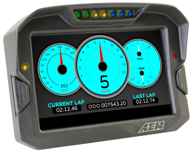 AEM CD-7 Logging GPS Enabled Race Dash Carbon Fiber Digital Display w/o VDM (CAN Input Only)