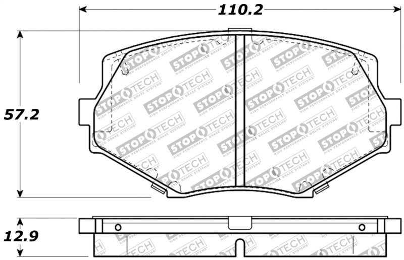 StopTech Performance 94-97/99-05 Miata w/Normal Suspension Front Brake Pads D635