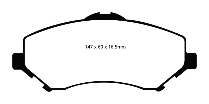 EBC 08-11 Chrysler Town & Country 3.3 Greenstuff Front Brake Pads