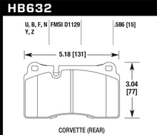 Load image into Gallery viewer, Hawk 06-10 VW Touareg Front / 09-11 Corvette Z06/ZR-1 (w/Carbon Ceramic Brake Package and Iron rotor