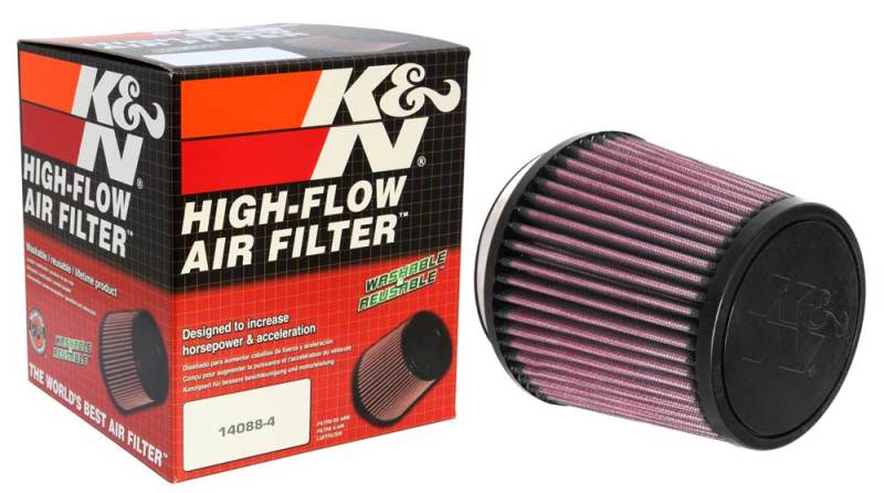 K&N Universal Air Filter 4in Flange / 5-3/8 in Base / 4-1/2in Top / 5in Height