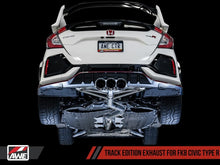 Load image into Gallery viewer, AWE Tuning 2017+ Honda Civic Type R Track Edition Exhaust w/Front Pipe &amp; Triple Chrome Silver Tips