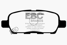 Load image into Gallery viewer, EBC 10-13 Infiniti FX35 3.5 Greenstuff Rear Brake Pads