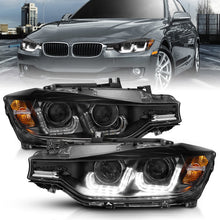 Load image into Gallery viewer, ANZO 2012-2015 BMW 3 Series Projector Headlights w/ U-Bar Black