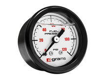 Load image into Gallery viewer, Grams Performance Universal 0-120 PSI Fuel Pressure Gauge - White Face
