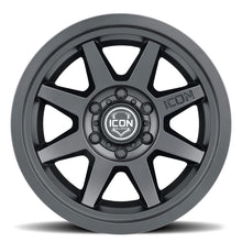 Load image into Gallery viewer, ICON Rebound 17x8.5 6x5.5 0mm Offset 4.75in BS 106.1mm Bore Satin Black Wheel