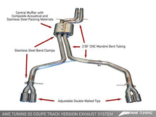 Load image into Gallery viewer, AWE Tuning Audi B8 S5 4.2L Track Edition Exhaust System - Diamond Black Tips