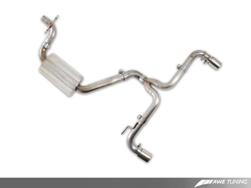 AWE Tuning Mk6 GTI Performance Catback - Chrome Silver Round Tips