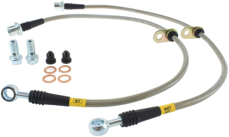 StopTech 00-05 Celica GT & GT-S/05-08 Scion tC Front Stainless Steel Brake Lines