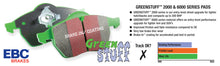 Load image into Gallery viewer, EBC 07 Cadillac Escalade 6.2 2WD Greenstuff Front Brake Pads