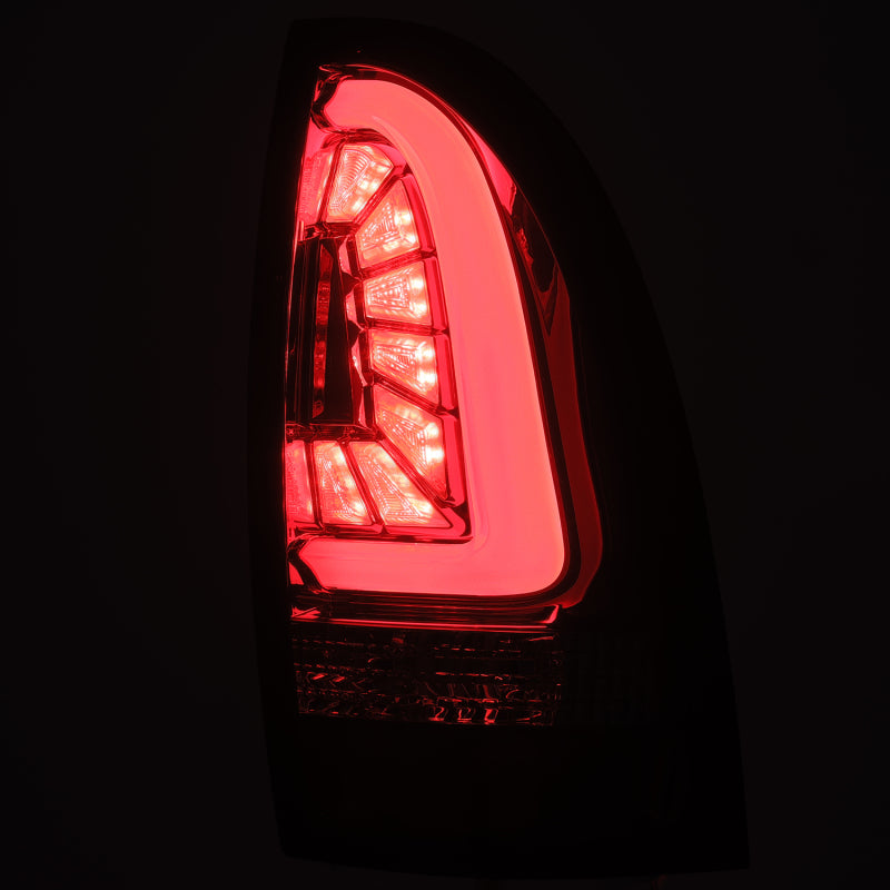 AlphaRex 05-15 Toyota Tacoma PRO-Series LED Tail Lights Red Smoke