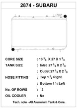 Load image into Gallery viewer, CSF 93-98 Subaru Impreza Radiator