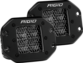 Rigid Industries D Series PRO Midnight Edition - Spot - Diffused - Pair