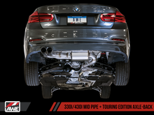 Load image into Gallery viewer, AWE Tuning BMW F3X 28i / 30i Touring Edition Axle-Back Exhaust Single Side - 80mm Silver Tips