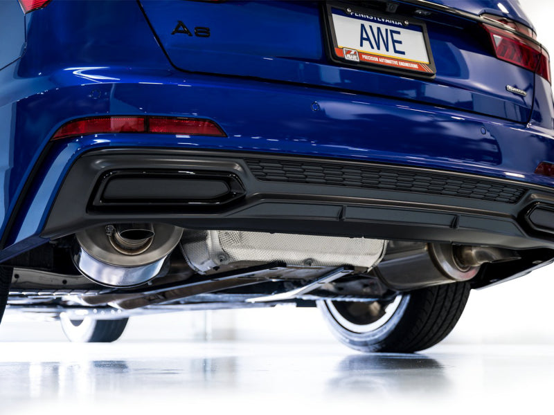 AWE Audi 2019-2023 C8 A6/A7 3.0T Touring Edition Cat-back Exhaust- Turn Downs