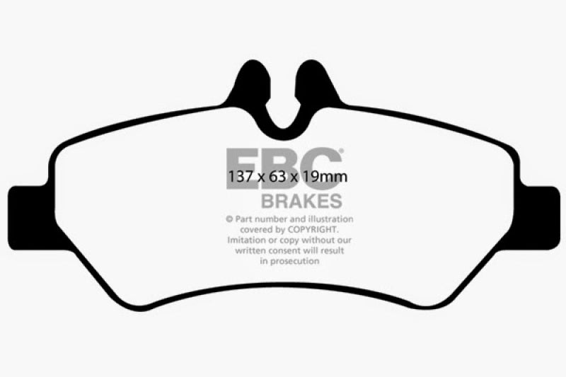 EBC 07+ Dodge Sprinter 2500 Greenstuff Rear Brake Pads