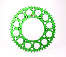 Load image into Gallery viewer, Renthal 2018/ 21-22 Kawasaki KLX450R Rear Grooved Sprocket - Green 520-52P Teeth