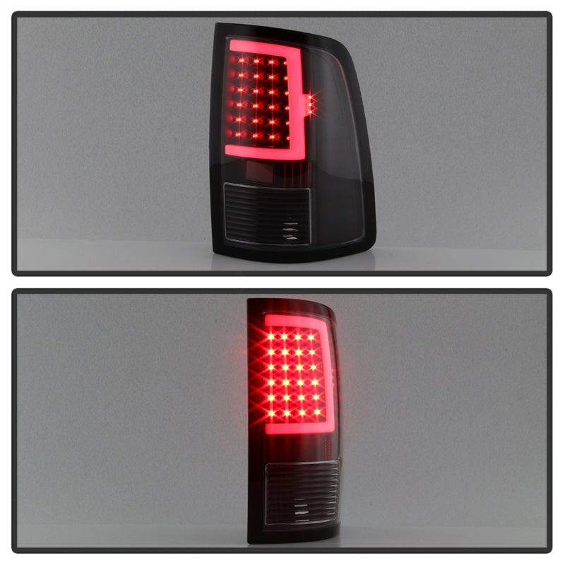 xTune 13-18 Dodge Ram 1500 LED Tail Lights - Black (ALT-ON-DRAM13V2-LBLED-BK)