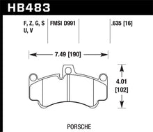 Load image into Gallery viewer, Hawk 08 Porsche 911 Targa 4/4S/03-05 911 GT2/04-08 GT3/07-08 Turbo PC Street Front Brake Pads