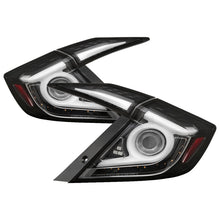 Load image into Gallery viewer, Spyder 16-19 Honda Civic 4 Door Light Bar LED Tail Lights - Black - ALT-YD-HC164D-LB-BK