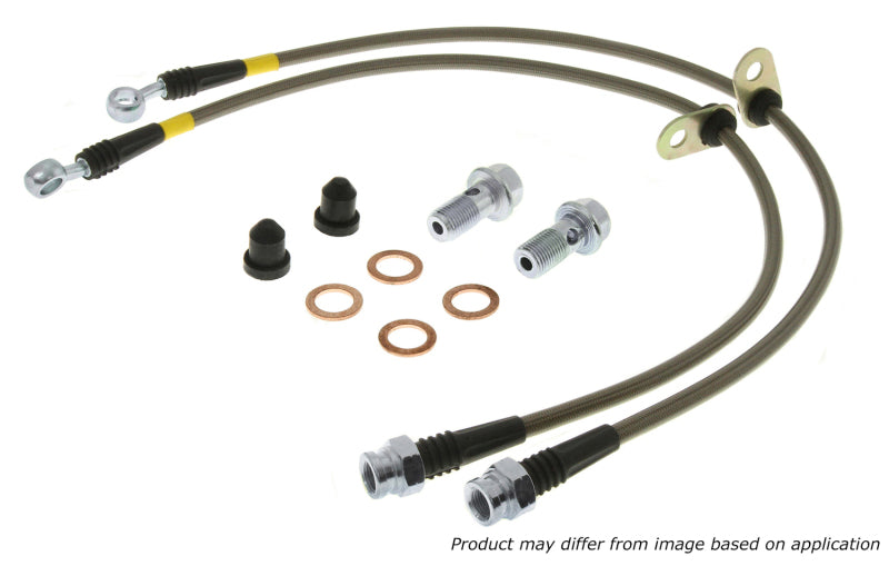 StopTech 02-06 Mini & Mini S Stainless Steel Front Brake Line Kit