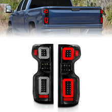 Load image into Gallery viewer, ANZO 19-21 Chevy Silverado Full LED Taillights Black Housing Clear Lens G2 (w/C light Bars)