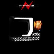 Load image into Gallery viewer, ANZO 2014-2015 GMC Sierra 1500HD Projector Plank Style Headlight Black W/ DRL