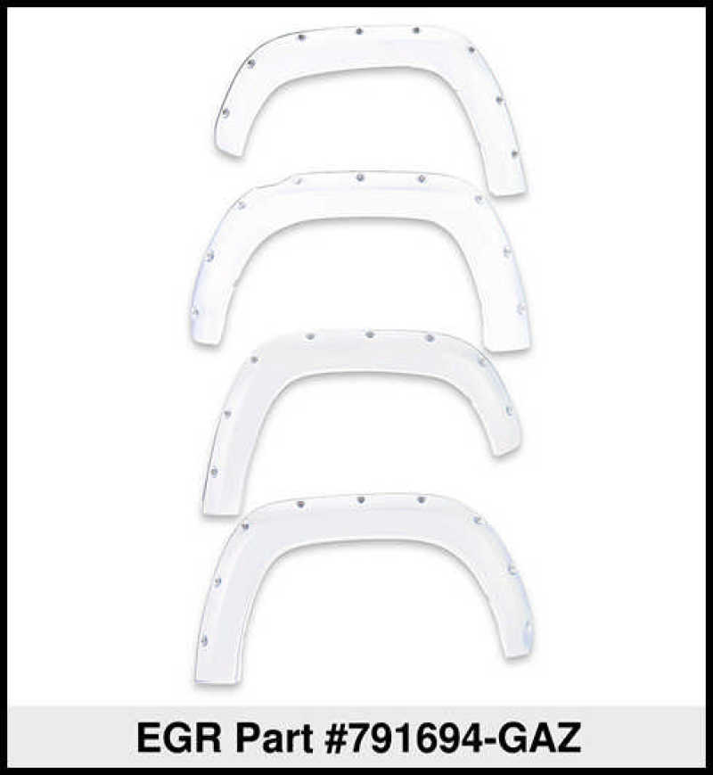 EGR 19-22 Chevrolet Silverado 1500 Summit White Traditional Bolt-On Look Fender Flares Set Of 4